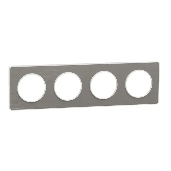 Schneider Electric - S520808J - Odc Tch 4g Frame Wht Bordr71mm Mtl B.Alm - 1