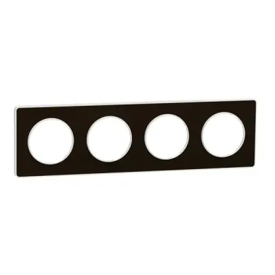 Schneider Electric - S520808L - Odc Tch 4g Frame Wht Bordr71mm Mtl B.Brz - 1