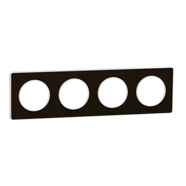 Schneider Electric - S520808L - Odc Tch 4g Frame Wht Bordr71mm Mtl B.Brz - 1