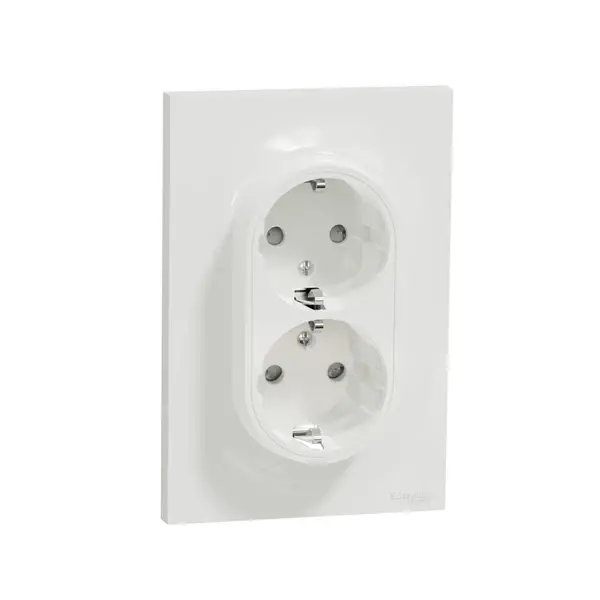Schneider Electric - S521087E - Odace Double S.O. Side-e. w/Styl Frm Alm - 1
