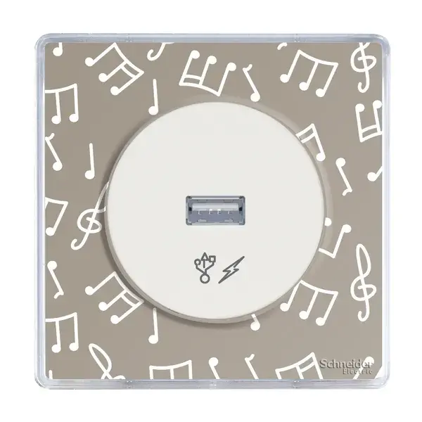 Schneider Electric - S52P902W - Odace You Evolutive 1g 71mm Frame White - 1