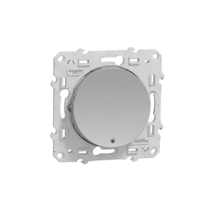 Schneider Electric - S530263 - Odace 2-way Switch w/Loc.Lamp Alum - 1