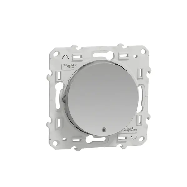 Schneider Electric - S530263 - Odace 2-way Switch w/Loc.Lamp Alum - 1
