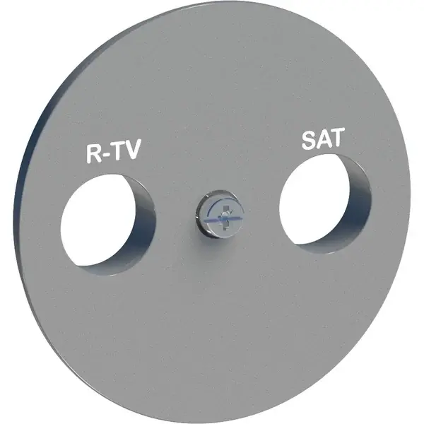 Schneider Electric - S530440 - Odace TV/R/SAT Cover Plate Alum - 1