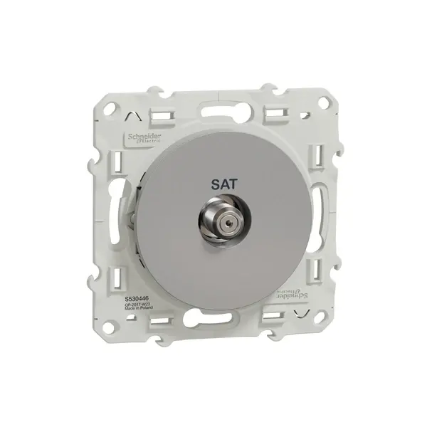 Schneider Electric - S530446 - Odace SAT Socket Alum - 1
