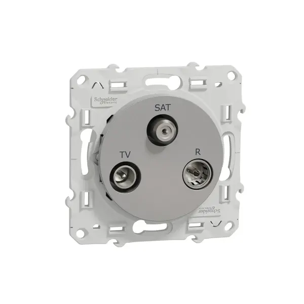 Schneider Electric - S530460 - Odace TV/SAT/R Socket Ending Alum - 1