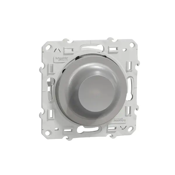 Schneider Electric - S530512 - Odace uni LED rotary dimmer 400W alu - 1