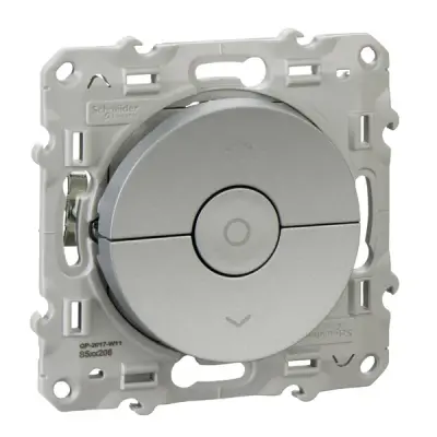 Schneider Electric - S53D208 - Odace Roller Blind Switch Alum DIY - 1