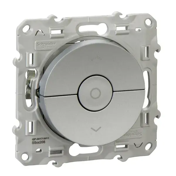 Schneider Electric - S53D208 - Odace Roller Blind Switch Alum DIY - 1