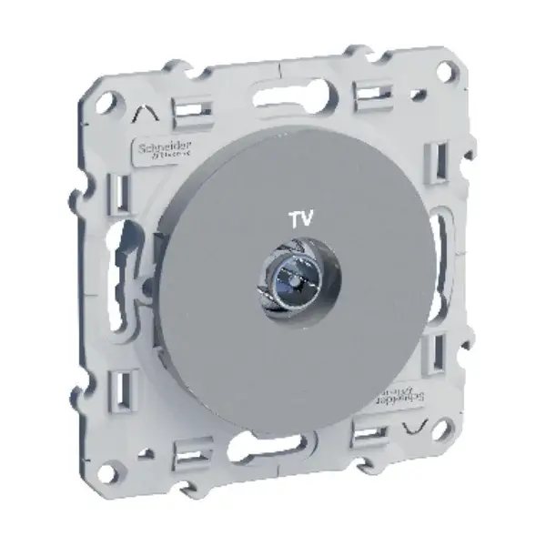 Schneider Electric - S53D445 - Odace TV Socket Ending Alum DIY - 1