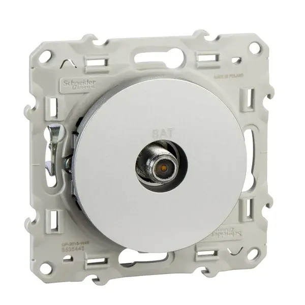 Schneider Electric - S53D446 - Odace SAT Socket Ending Alum DIY - 1
