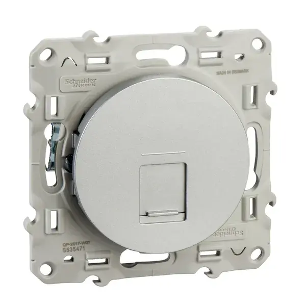 Schneider Electric - S53D471 - Odace RJ45 Data Socket Cat5 Alum DIY - 1
