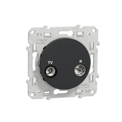 Schneider Electric - S540451 - ODACE TV / R INDIVIDUAL ANTHRACITE - 1