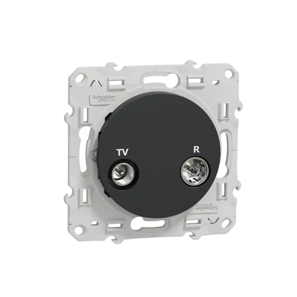 Schneider Electric - S540451 - ODACE TV / R INDIVIDUAL ANTHRACITE - 1