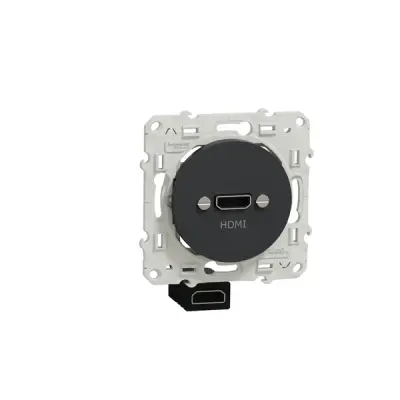 Schneider Electric - S540462 - ODACE HDMI type A Socket Anthracite - 1
