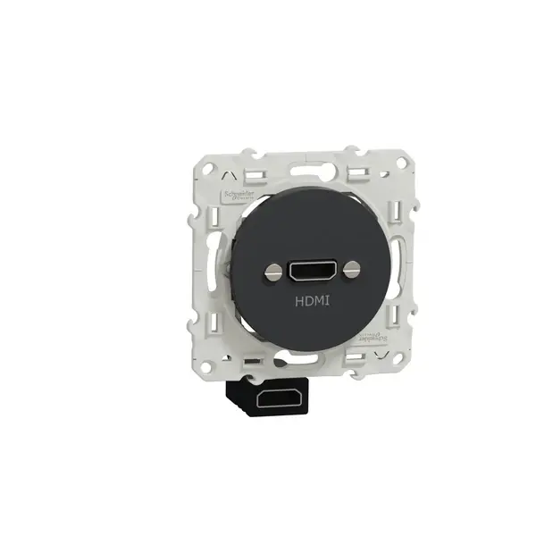 Schneider Electric - S540462 - ODACE HDMI type A Socket Anthracite - 1