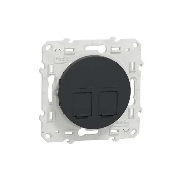 Schneider Electric - S540485 - ODACE 2 RJ45 CAT6 UTP ANTHRACITE - 1