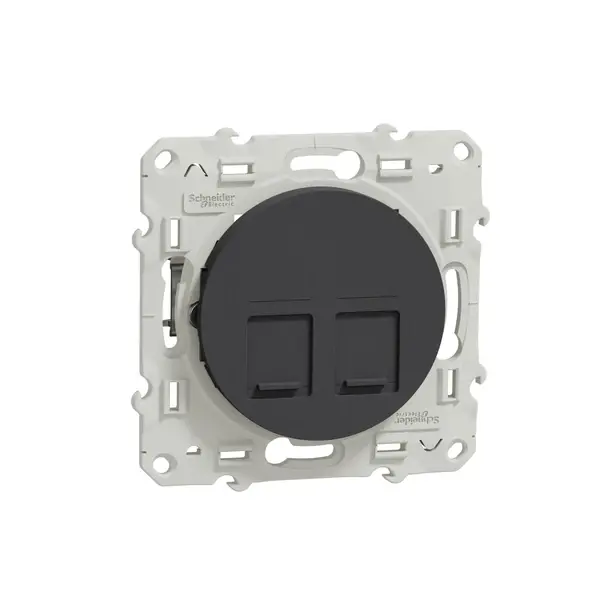 Schneider Electric - S540486 - ODACE 2 RJ45 CAT6 STP ANTHRACITE - 1