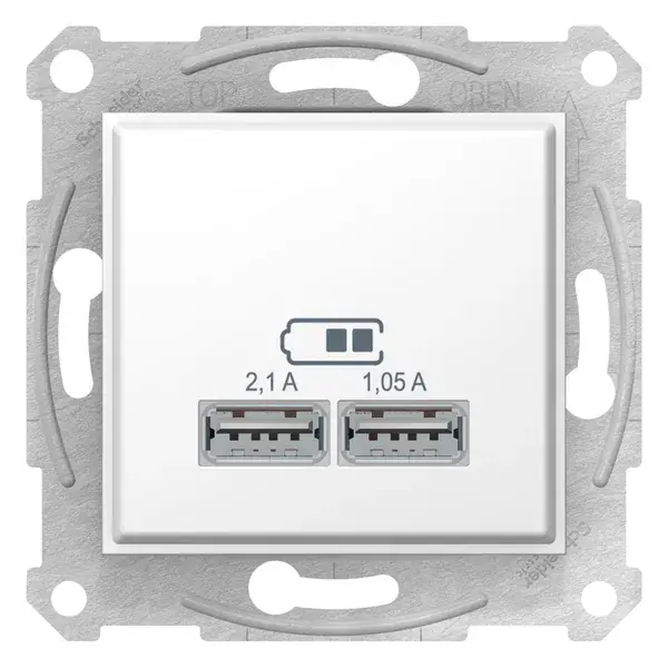 Schneider Electric - SDN2710221 - Sedna USB charger 2,1A white - 1