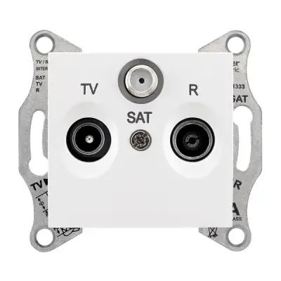 Schneider Electric - SDN3501421 - SEDNA TV/R/SAT PRZ GEC. 4DB BYZ - 1