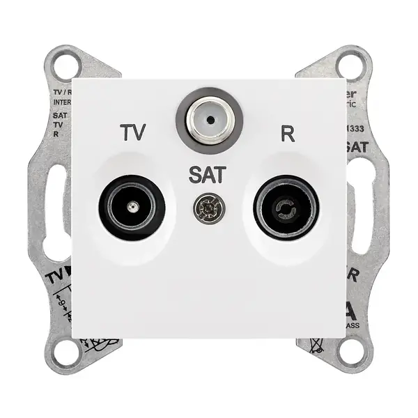 Schneider Electric - SDN3501421 - SEDNA TV/R/SAT PRZ GEC. 4DB BYZ - 1