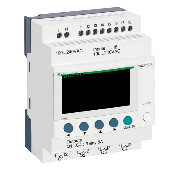 Schneider Electric - SR2B121FU - SR 12 I-O 100-240 VAC - 1