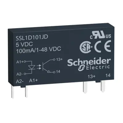 Schneider Electric - SSL1D101JD - 1 PHASE SOLID STATE RELAY 48VDC 100MA 12 - 1