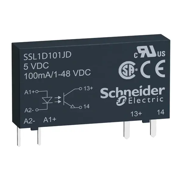 Schneider Electric - SSL1D101JD - 1 PHASE SOLID STATE RELAY 48VDC 100MA 12 - 1