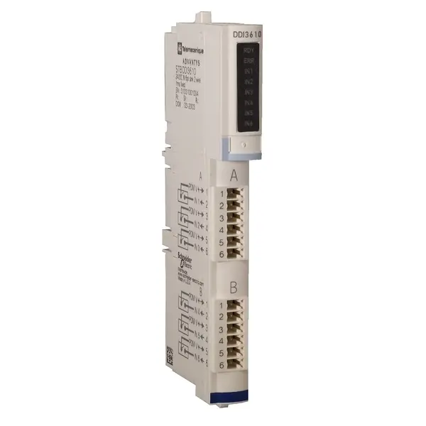 Schneider Electric - STBDDI3610 - 24VDC IN 6PT SINK 2WIRE 1 MS FIXED SCP - 1