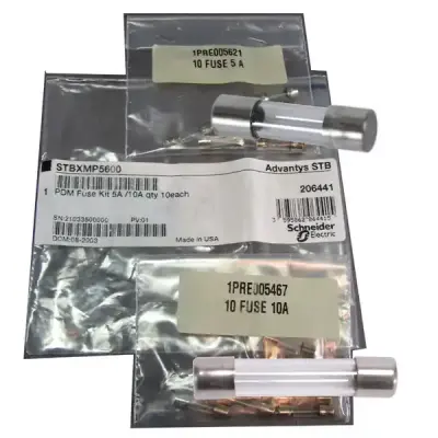 Schneider Electric - STBXMP5600 - PDM sigorta Kit 5A/10A 10 adet - 1