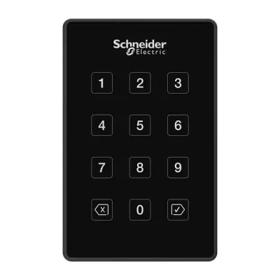 Schneider Electric - SX-DRK-XB - Smartcard Reader, PIN, Wall P Black - 1