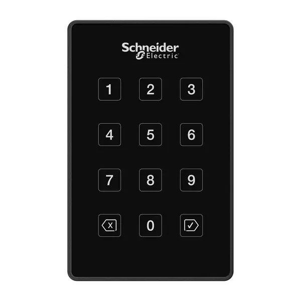 Schneider Electric - SX-DRK-XB - Smartcard Reader, PIN, Wall P Black - 1