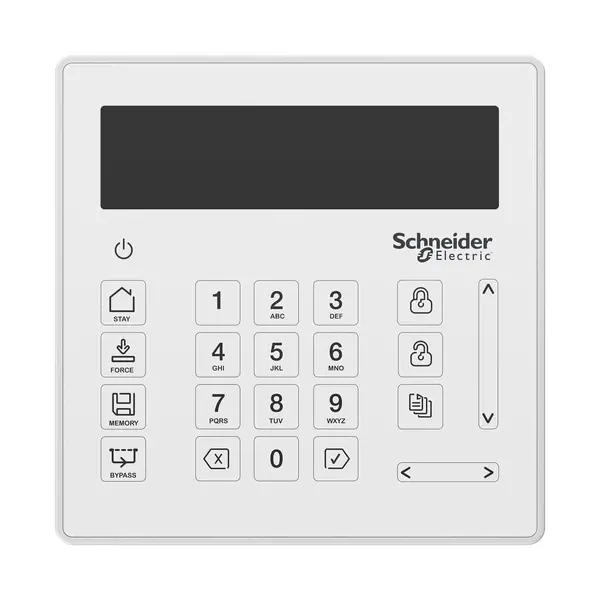 Schneider Electric - SX-KLCS-W - Touch Sense LCD Keypad White - 1