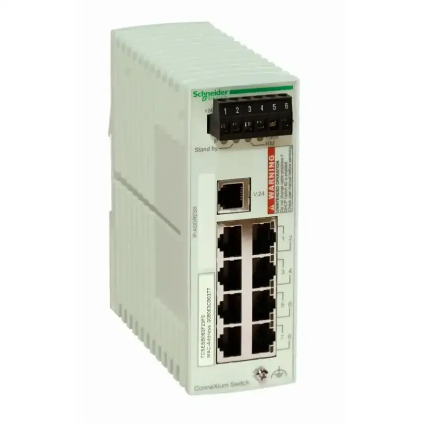 Schneider Electric - TCSESB083F23F0 - ConneXium Basic Switch 8TX - 1