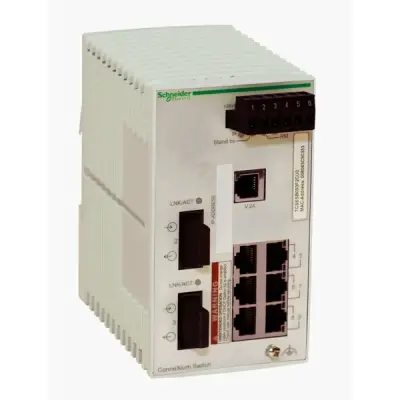 Schneider Electric - TCSESB083F2CU0 - ConneXium Basic Switch 6TX / 2FX-MM - 1