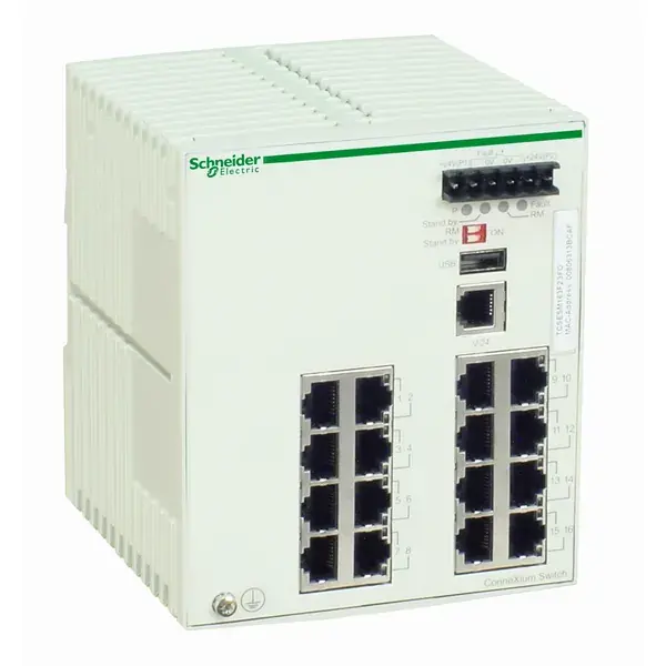 Schneider Electric - TCSESM163F23F0 - ConneXium Managed Switch - 14TX/2FX-SM - 1
