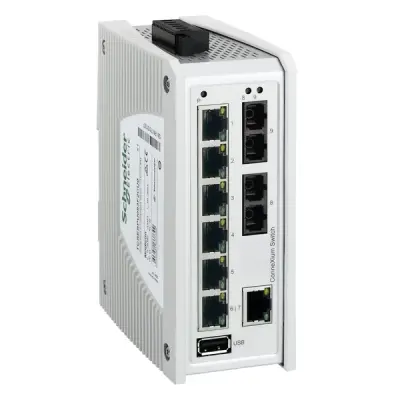 Schneider Electric - TCSESPU093F2CU0 - ConneXium P-Unmanaged Sw - 7TX/2FX-MM - 1
