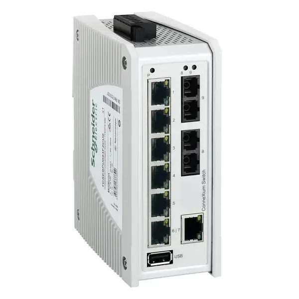 Schneider Electric - TCSESPU093F2CU0 - ConneXium P-Unmanaged Sw - 7TX/2FX-MM - 1