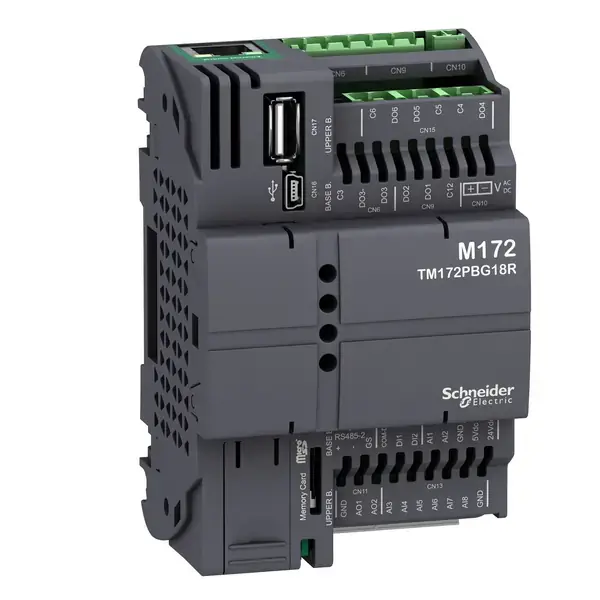 Schneider Electric - TM172PBG18R - M172 PERF. BLIND 18 I/OS, ETH, 2 RS485 - 1