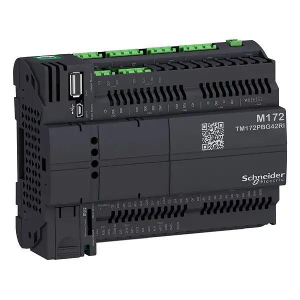 Schneider Electric - TM172PBG42RI - M172 Perf Blind 42 I/O Eth, 2 RS485 Isol - 1