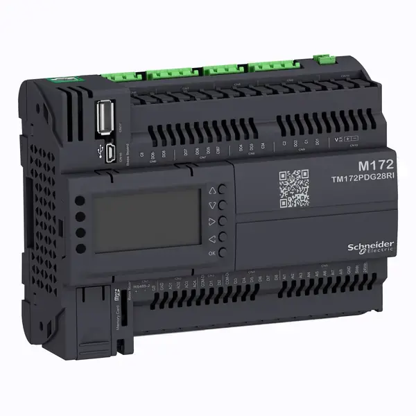 Schneider Electric - TM172PDG28RI - M172 Perf Display 28 I/O Eth 2RS485 Isol - 1