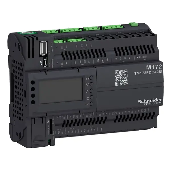 Schneider Electric - TM172PDG42SI - M172 Perf Dsp 42I/O Eth 2RS485 2SSR Isol - 1