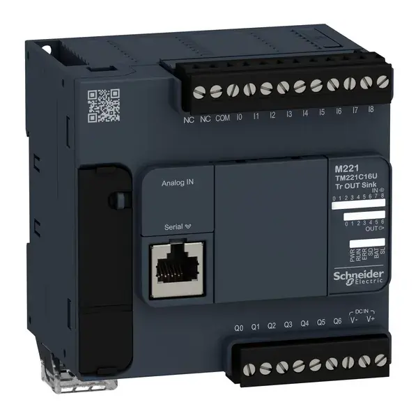 Schneider Electric - TM221C16U - CONTROLLER M221-16IO TR.NPN - 1