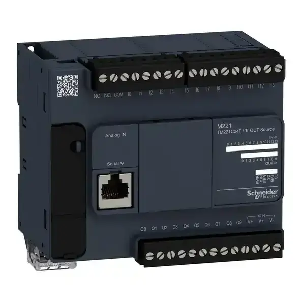 Schneider Electric - TM221C24T - CONTROLLER M221-24IO TR.PNP COMPACT - 1