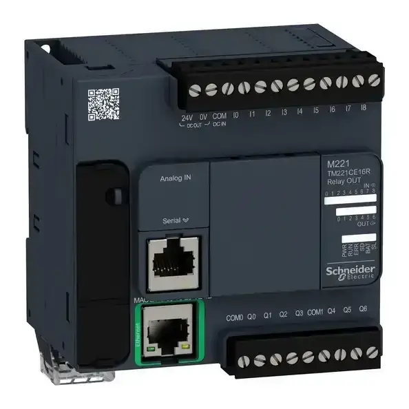 Schneider Electric - TM221CE16R - CONTROLLER M221-16IO RELAY ETHERNET - 1