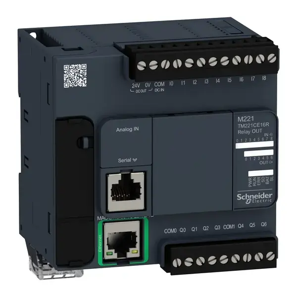 Schneider Electric - TM221CE16R - CONTROLLER M221-16IO RELAY ETHERNET - 1