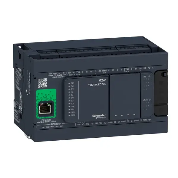 Schneider Electric - TM241CEC24R - CONTROLLER M241-24IO RELAY ETHERNET CAN - 1
