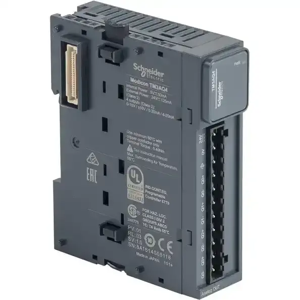 Schneider Electric - TM3AQ4 - MODULE TM3-4 ANALOG OUTPUTS - 1