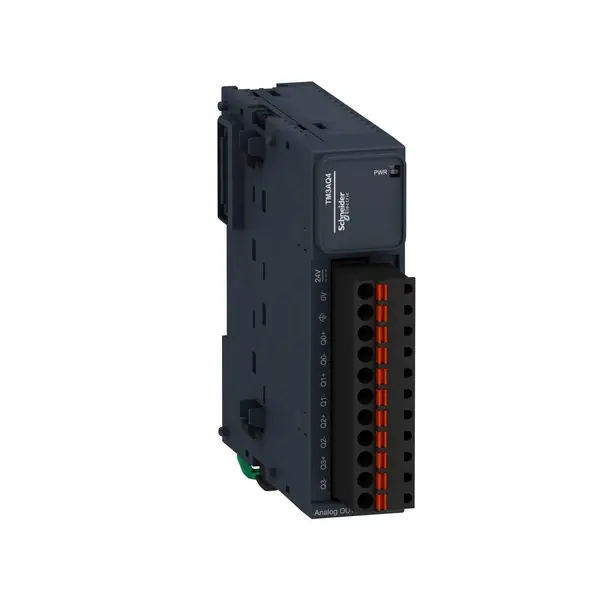 Schneider Electric - TM3AQ4G - MODULE TM3-4 ANALOG OUTPUTS SPRING - 1