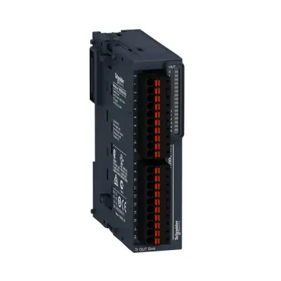 Schneider Electric - TM3DQ16UG - MODULE TM3-16 OUT TR.NPN SPRING - 1